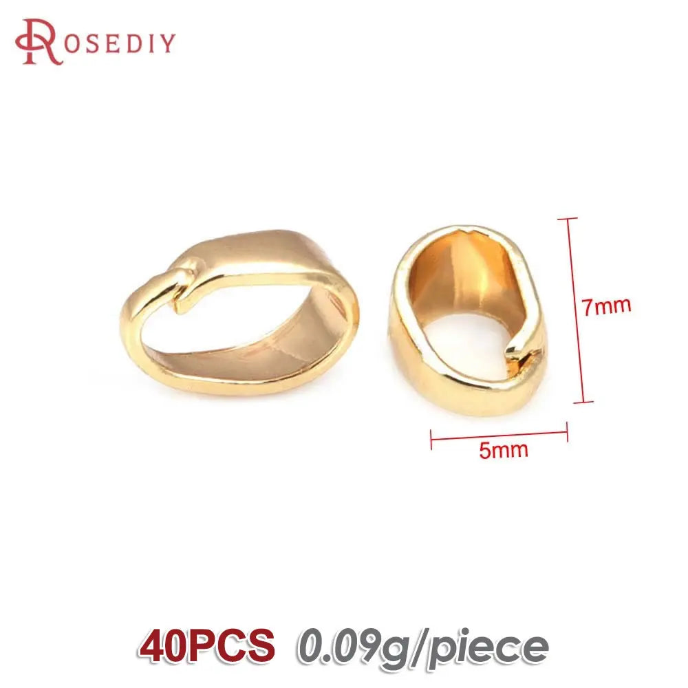 7x3.5MM 6x4MM 7x5MM 9x4MM 18K Gold Color Brass Charms Connector Pendants Clasps Jewelry Making Supplies Diy Findings Accessories