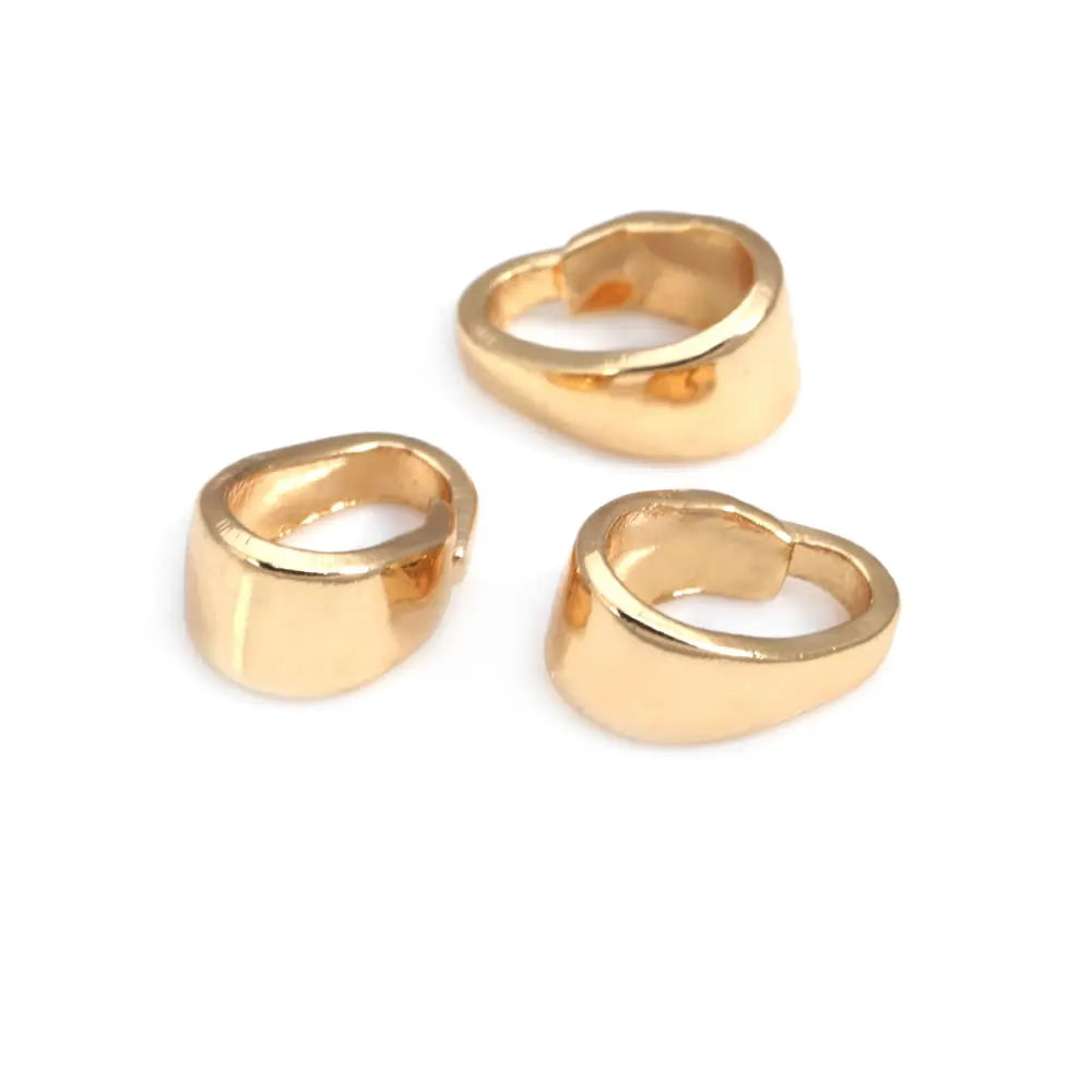 7x3.5MM 6x4MM 7x5MM 9x4MM 18K Gold Color Brass Charms Connector Pendants Clasps Jewelry Making Supplies Diy Findings Accessories