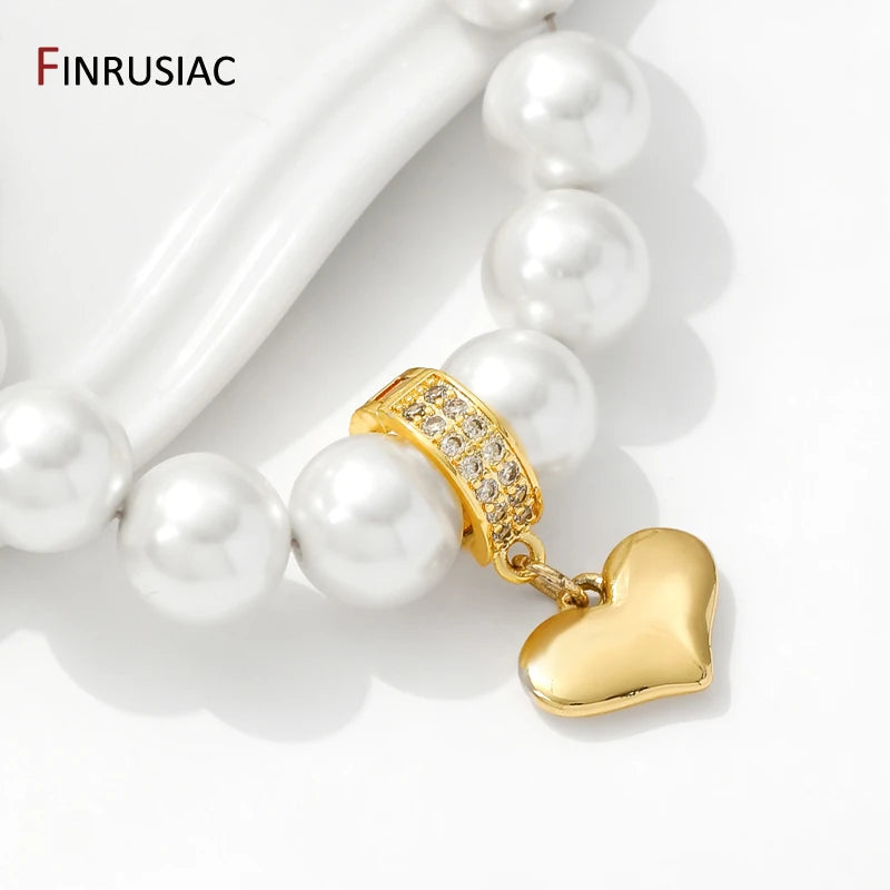 14/18K Gold Plated Brass Zircon Openable Pendant Bales Bails Hooks For DIY Pendant Crystal Agate Jewelry Making Supplies