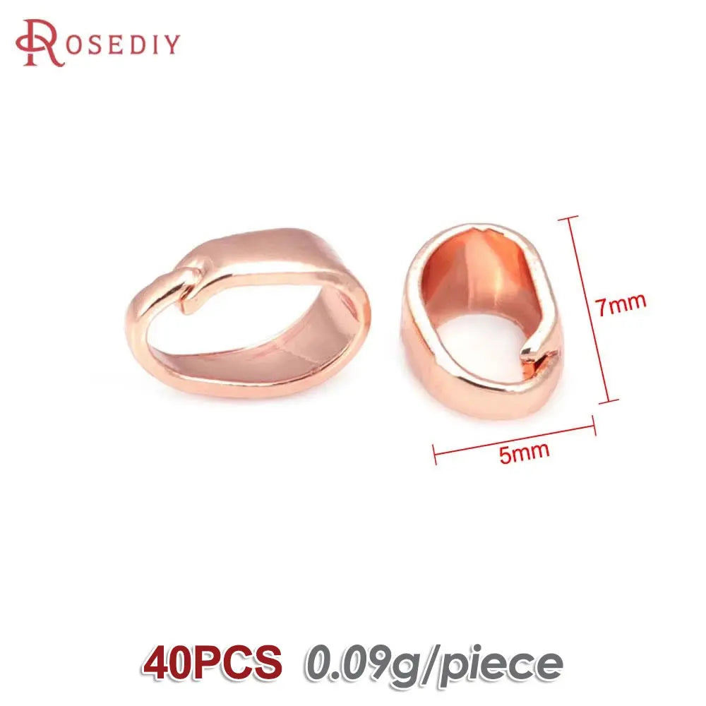 7x3.5MM 6x4MM 7x5MM 9x4MM 18K Gold Color Brass Charms Connector Pendants Clasps Jewelry Making Supplies Diy Findings Accessories