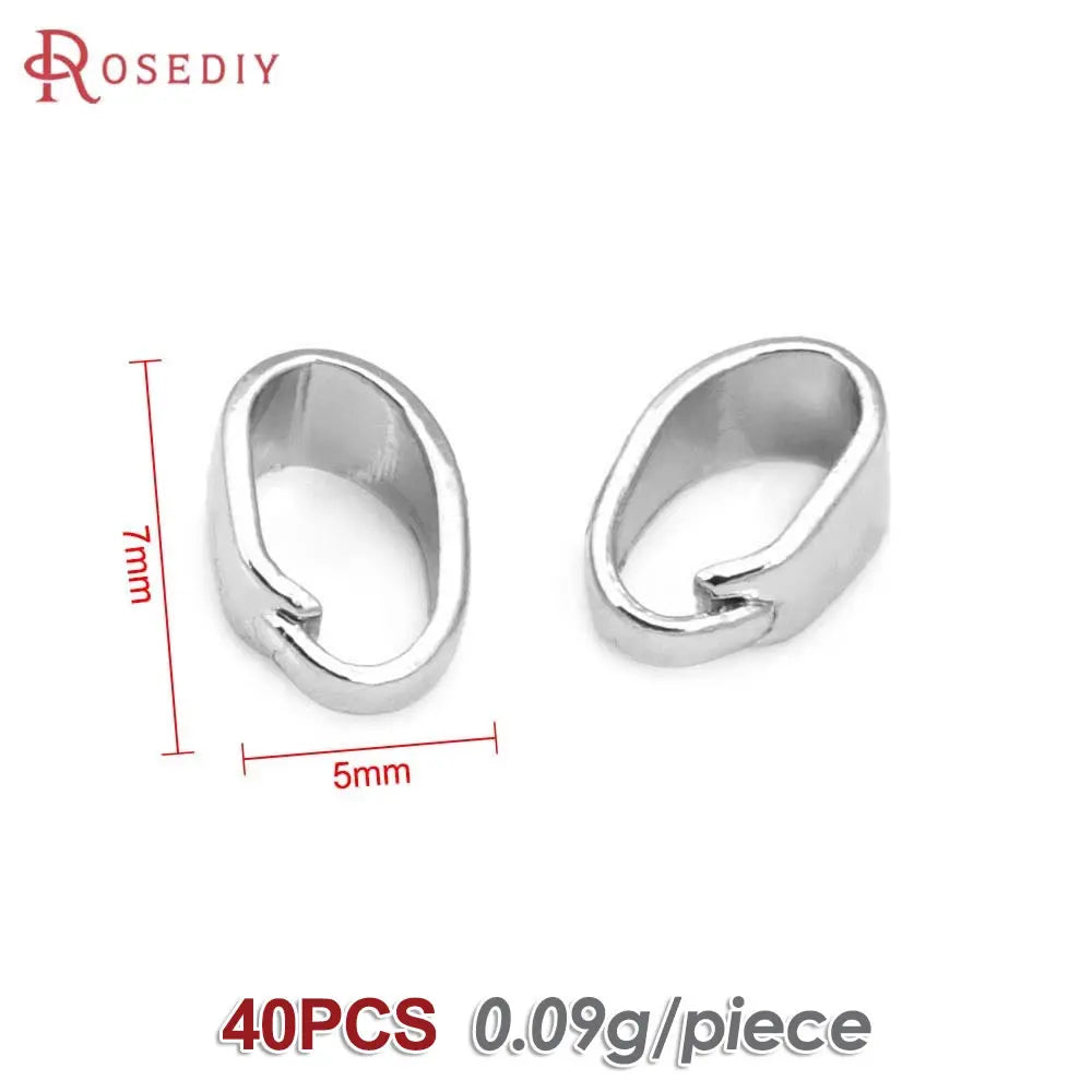 7x3.5MM 6x4MM 7x5MM 9x4MM 18K Gold Color Brass Charms Connector Pendants Clasps Jewelry Making Supplies Diy Findings Accessories