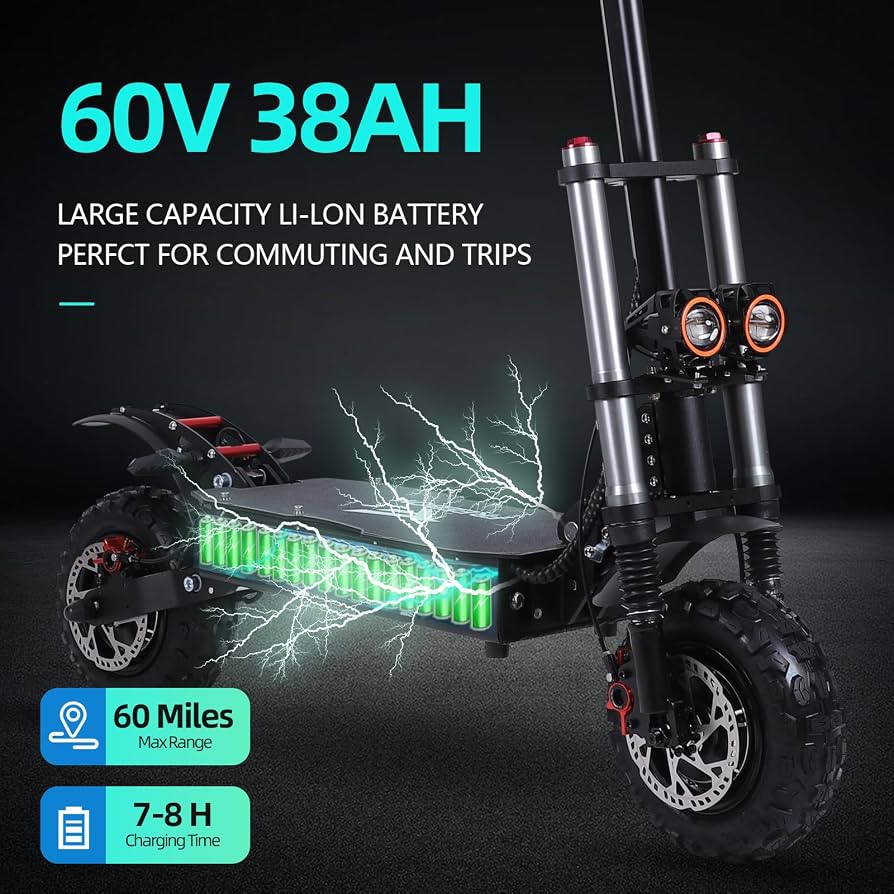 J30MAX 6000W Dual Motor Electric Scooter for Adults.