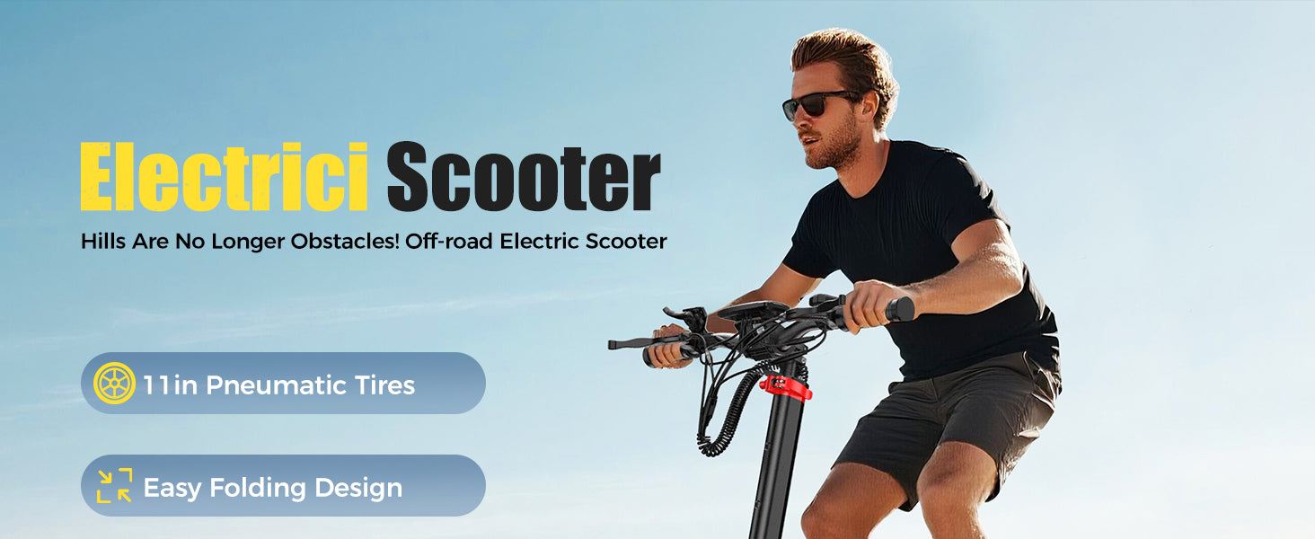 J15 11 Inch Off Road 1600W Powerful Electric Scooter