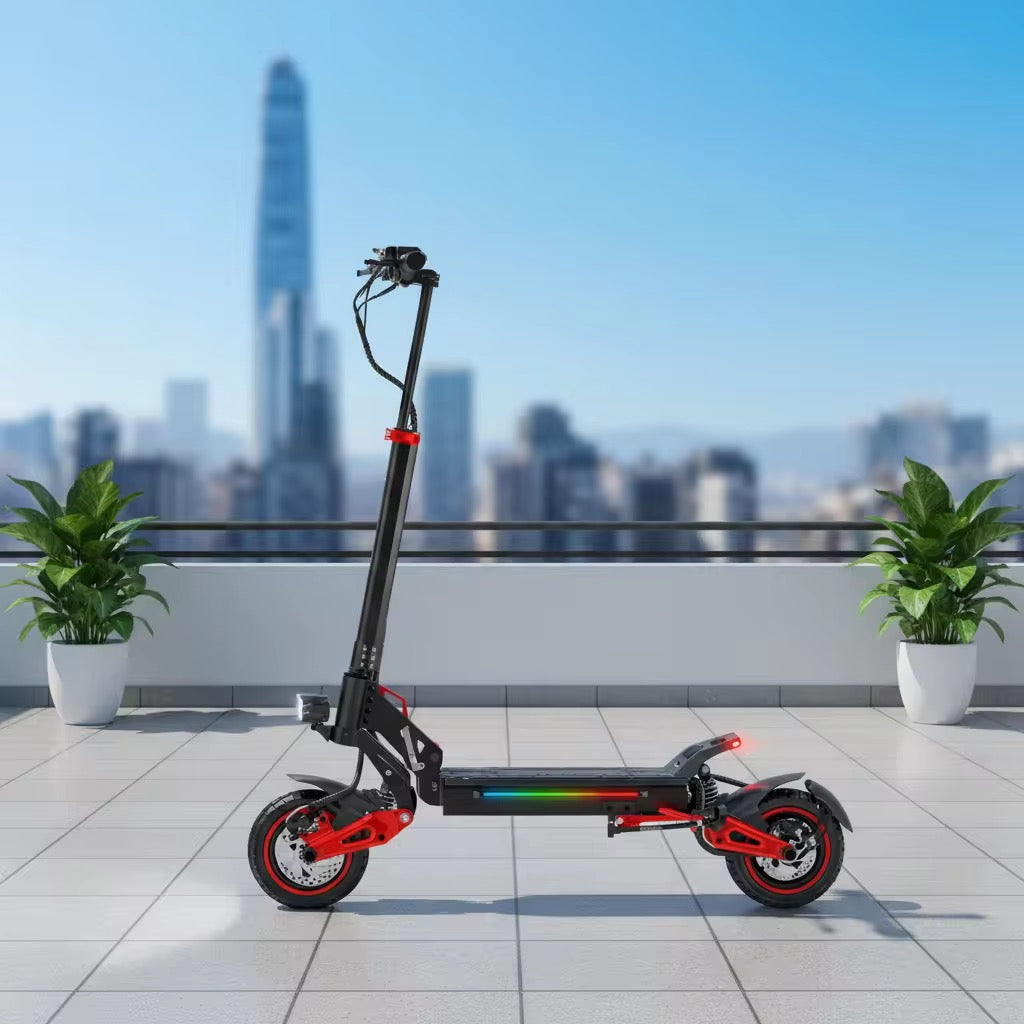 Powerfull 1600W Motor Dual Hydraulic Suspension Foldable E Scooter