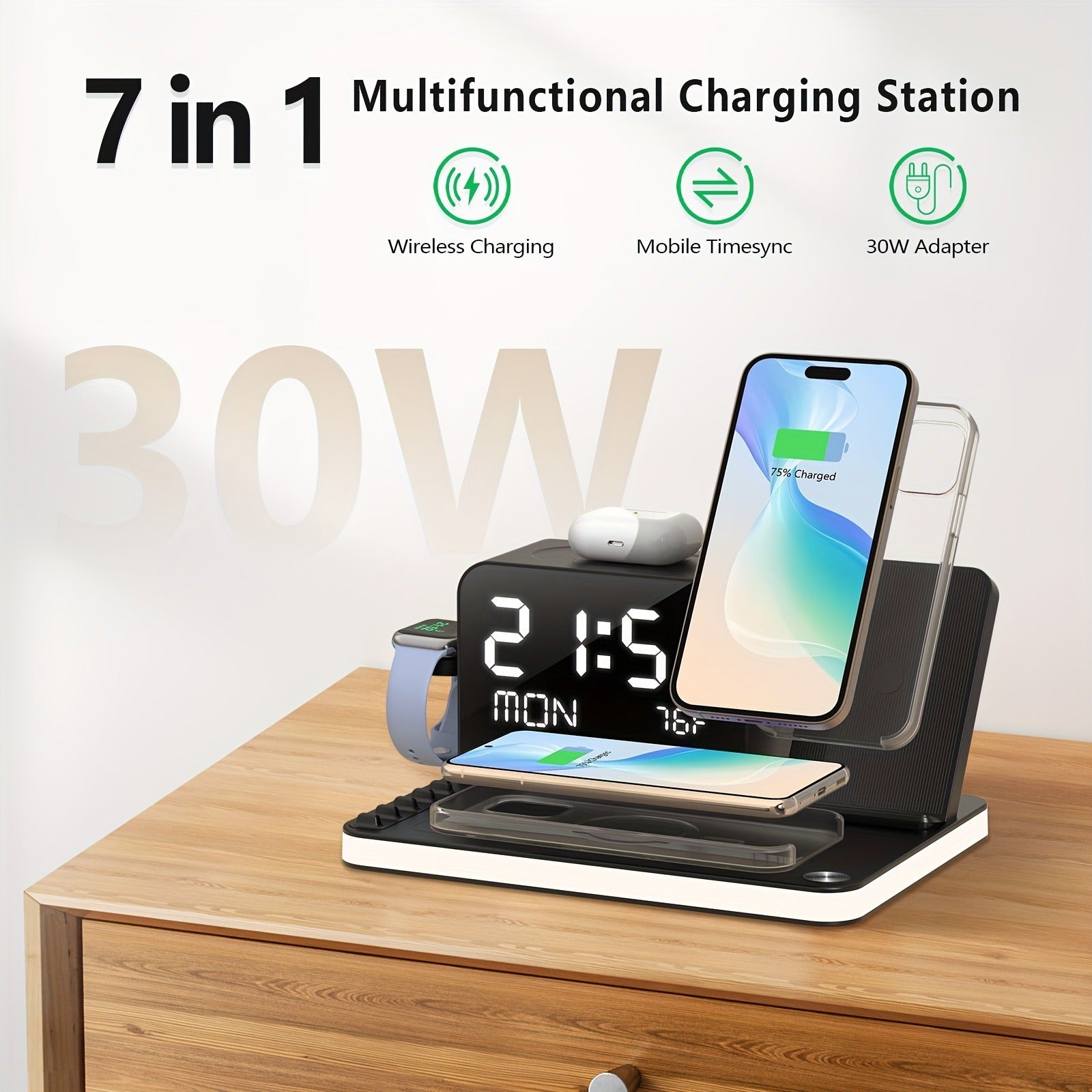 7 In 1 Multifunctional Charging Station