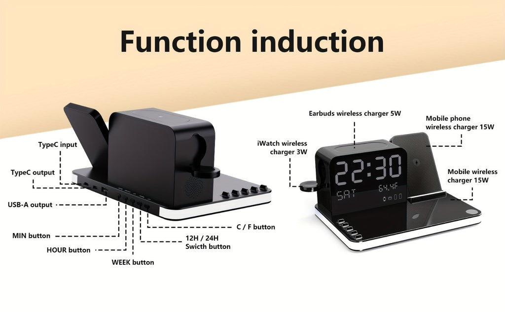 7 In 1 Multifunctional Charging Station