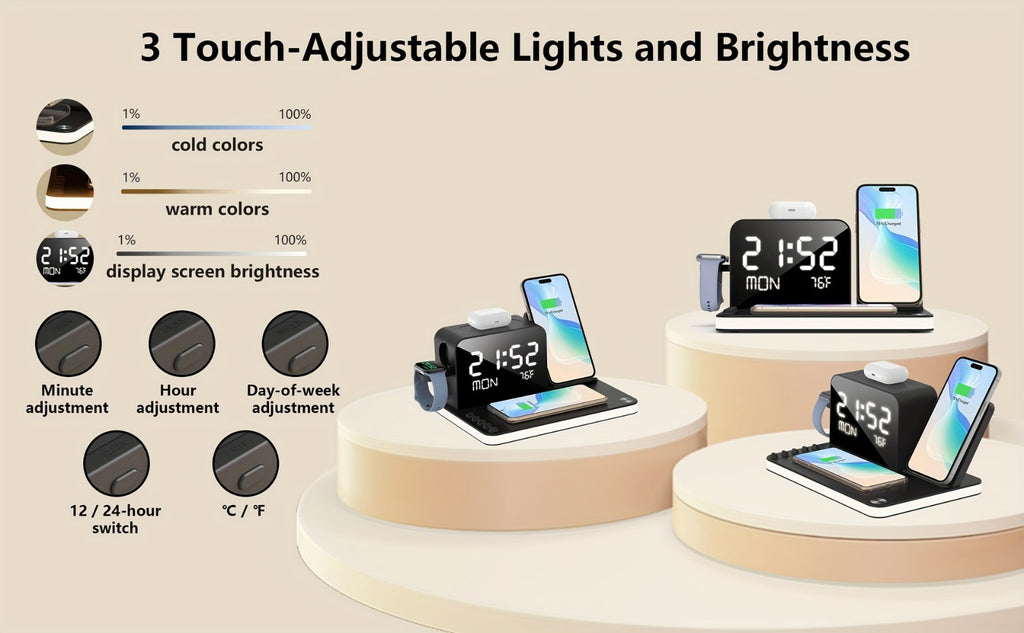 7 In 1 Multifunctional Charging Station