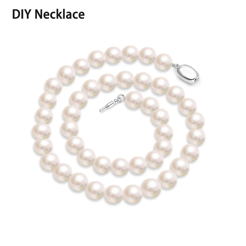 5 Pcs Titanium Steel Necklace Buckles Stainless Steel Saddle Buckle Non Rusting DIY Pearl Necklace Connecting Jewelry Making